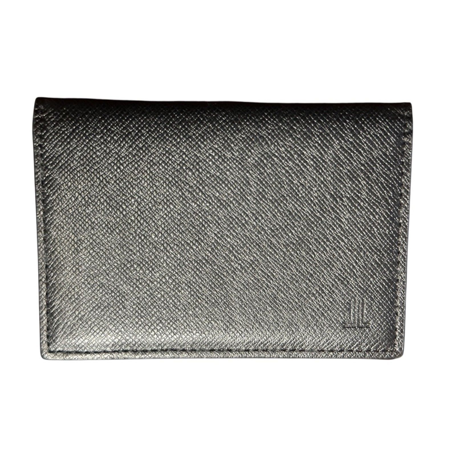 Vintage Lanvin Paris Leather Bifold Passcase Wallet Brown Burgundy